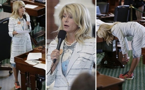 Texas State Senator Wendy Davis looking chic while filibusting. 